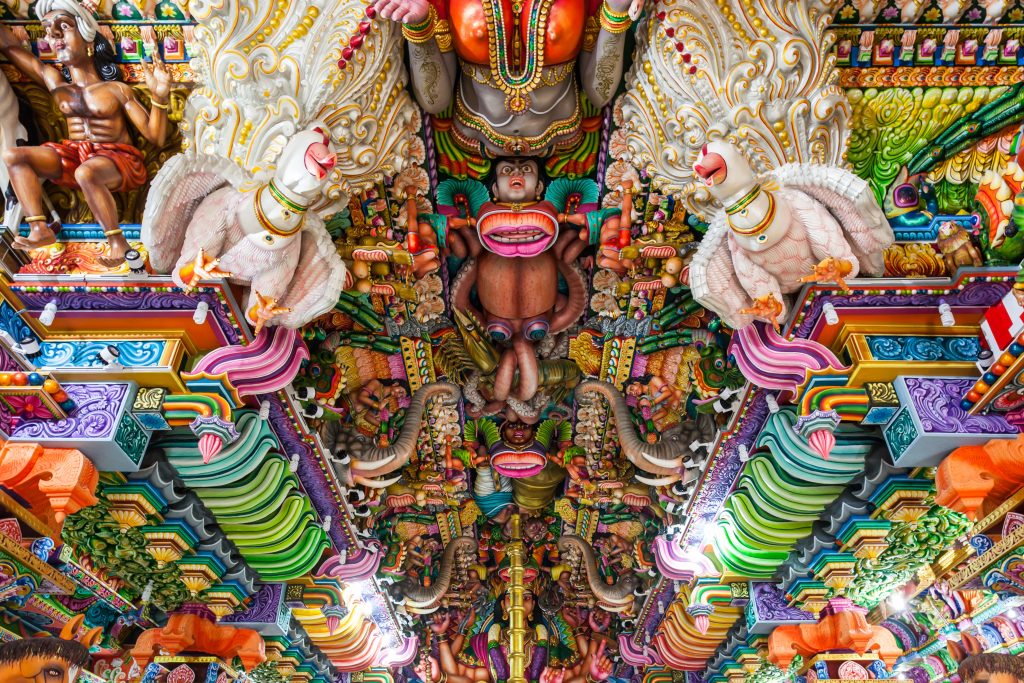 Psychedelic Art can be found in Maa BhadraKali Temple (PathraKali Temple) in SriLanka. Some may be surprised to find "Ayahuasca" inspired paintings let alone huge works of art in temples in the Indian Subcontinent. However, history dictates Plant based Holy Medicine which were Psycedelics in nature had been a part of Indian culture for thousands or hundreds of thousands of years, known by Such Names as Holy Medicine "Soma", and considered as Elixir of Gods or As "God". In modern times, researchers uncovered that the Holy Medicine "Ayahuasca" is a analog of the Ancient Holy Medicine "Soma".